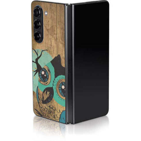 Autumn Owl Galaxy Z Fold5 5G Skin